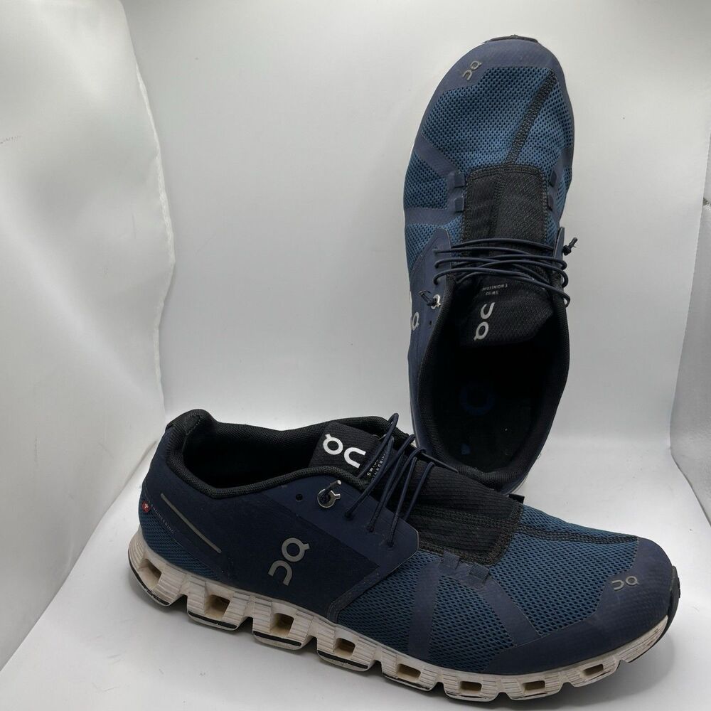 On Cloud 2.0 Running Shoes Mens 11.5 Navy Black CloudTec Sneakers Training Gym